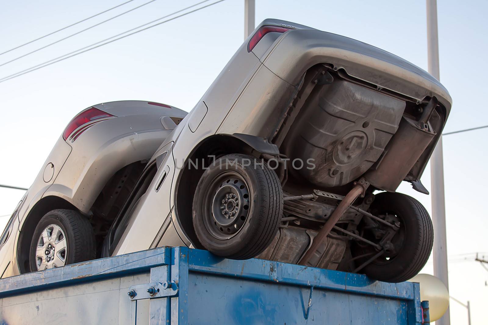 Junk cars in dumpster cash for clunkers by GunterNezhoda