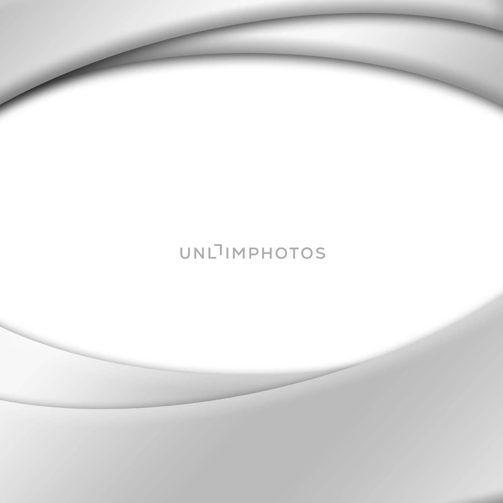 Frame in the form of an eye. A gray border, in the middle an empty white space