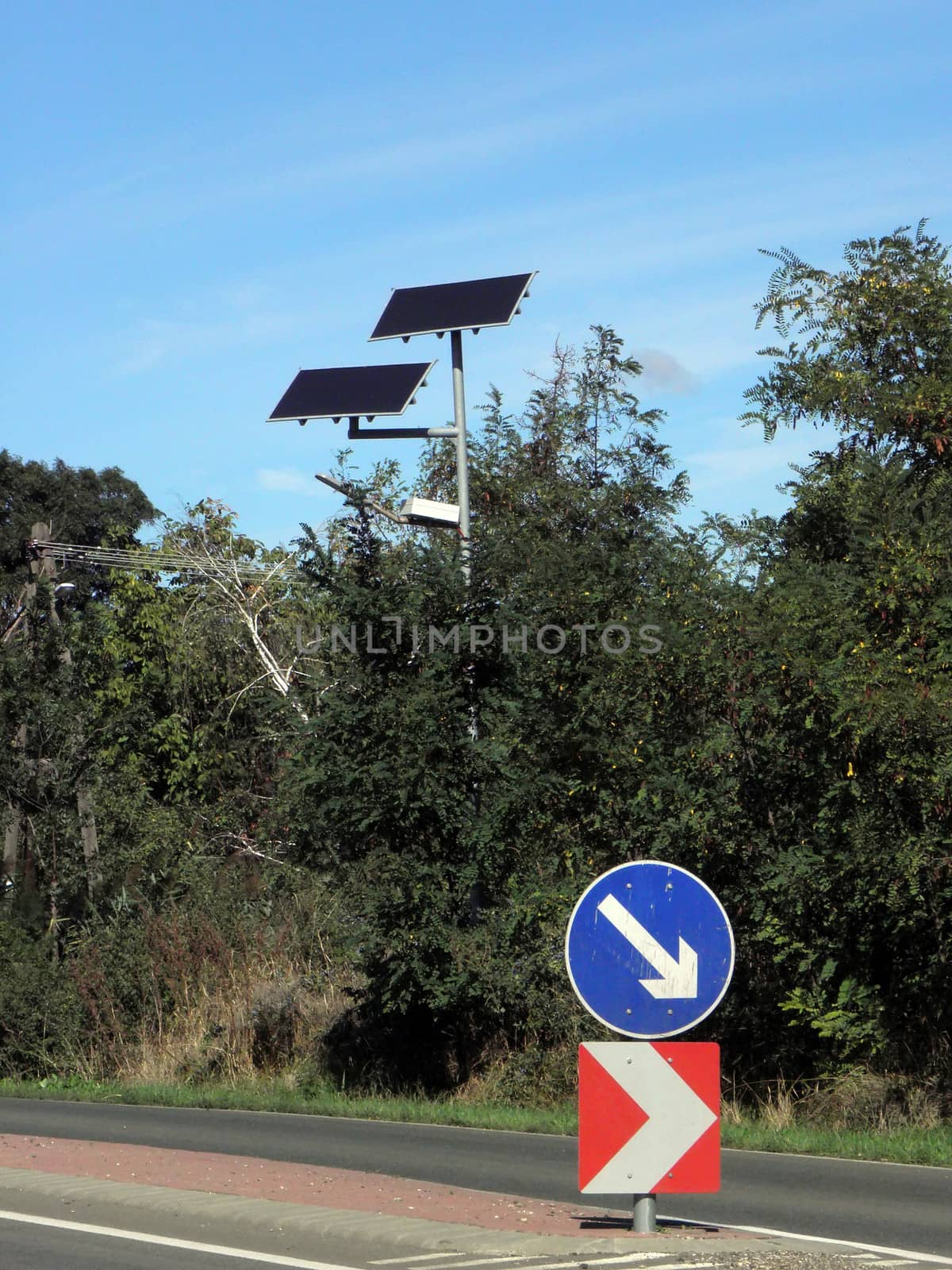 Solar panels in the near future source of energy.