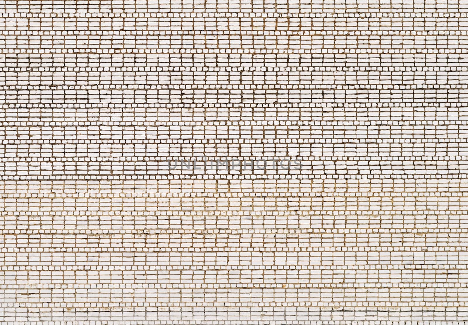 Old white brick wall background by wander