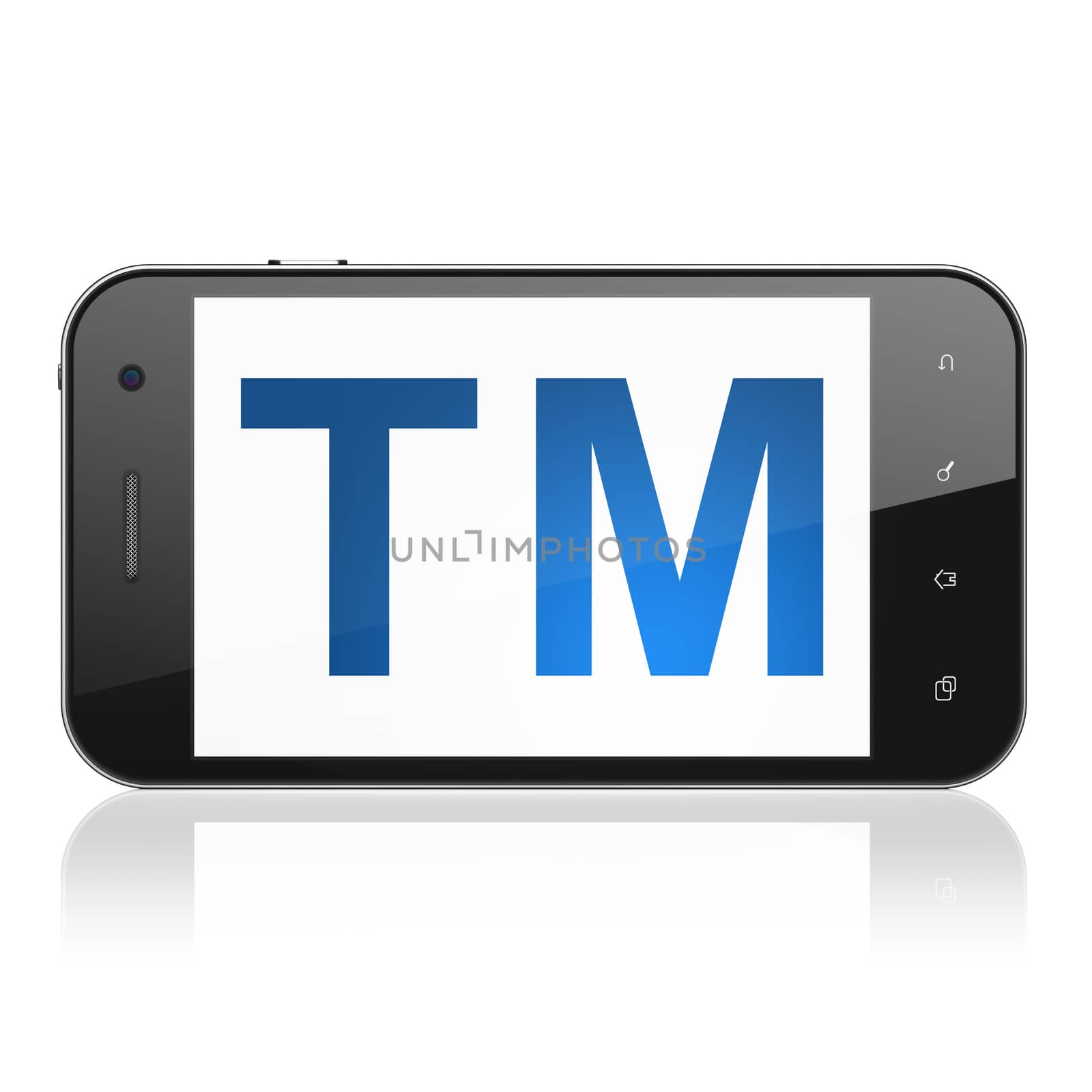 Law concept: Trademark on smartphone by maxkabakov