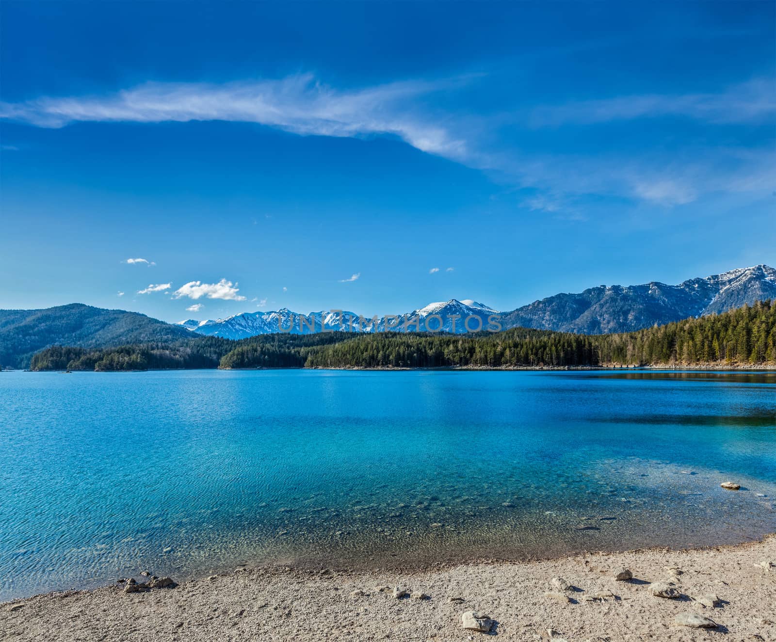 Eibsee lake. Bavaria, Germany