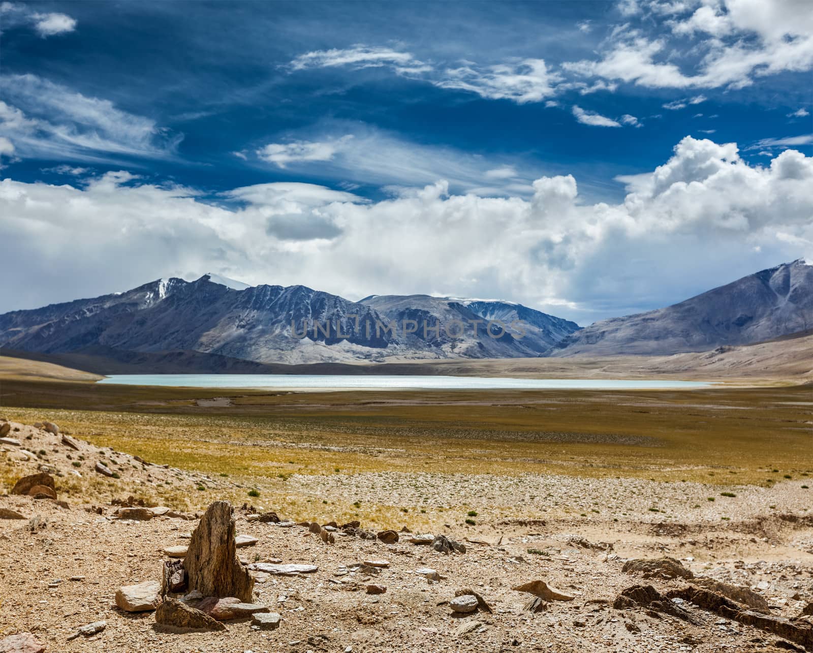 Himalayan lake Kyagar Tso, Ladakh, India by dimol