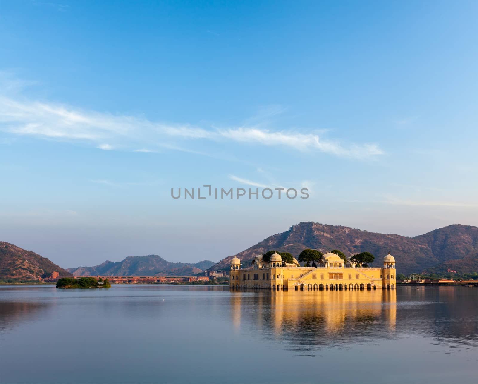 Jal Mahal (Water Palace).  Jaipur, Rajasthan, India by dimol