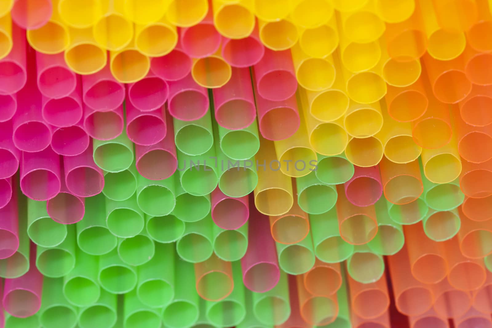 Abstract macro of the sippers - soda straws