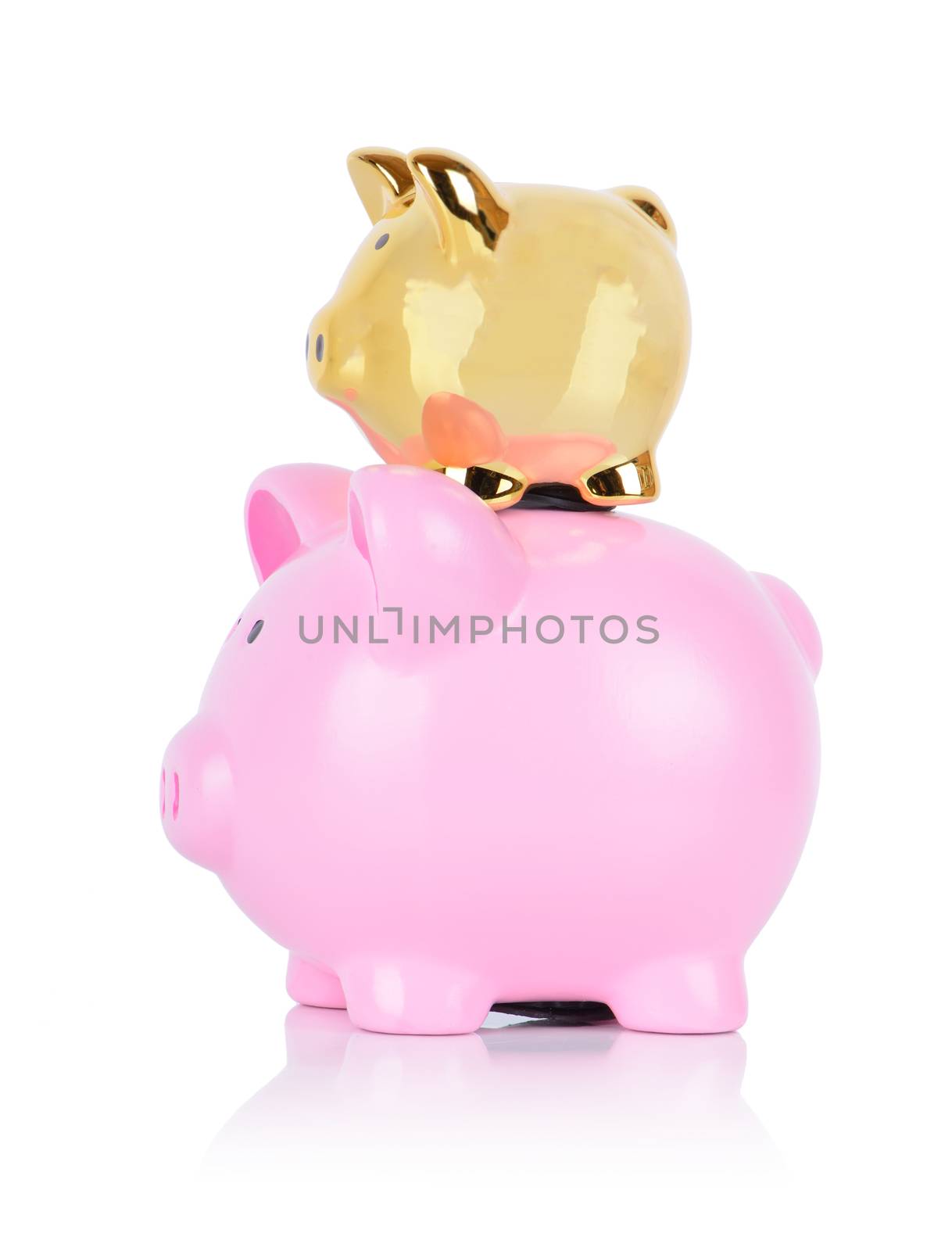 Gold pig wins over normal piggy bank concept of better investment
