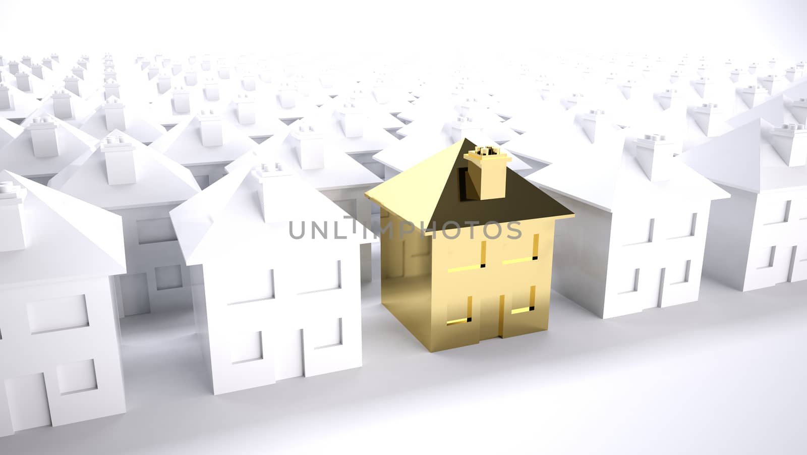 Concept of the purfect house choice or property development