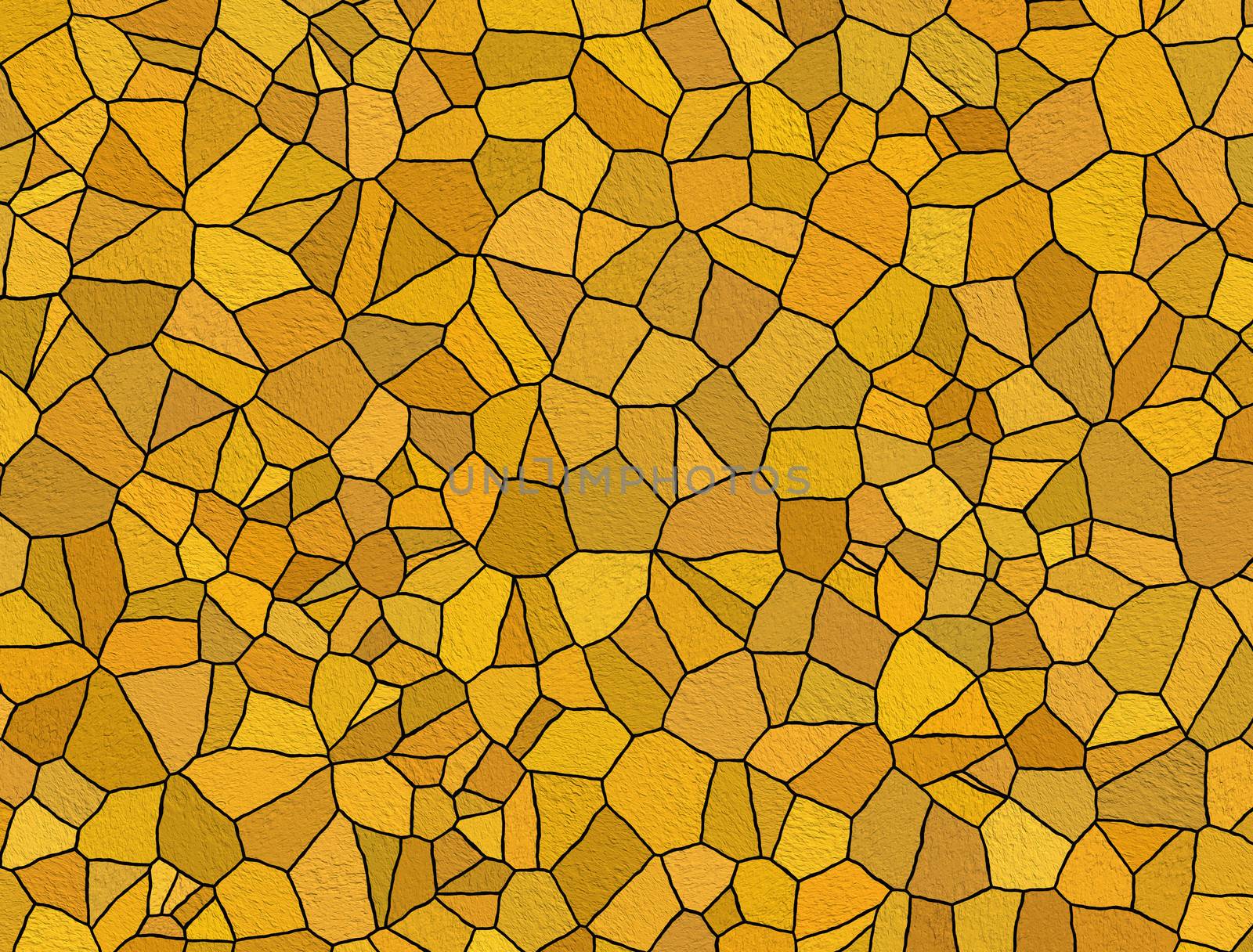 orange mosaic tiles by sfinks