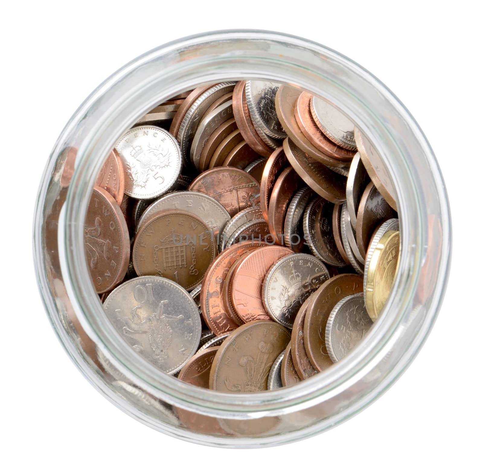 using the rainy day fund, coins spilling out of a jar