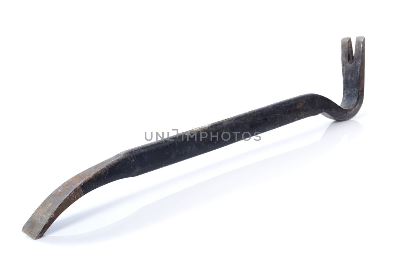crowbar work tool isolated on a  white background