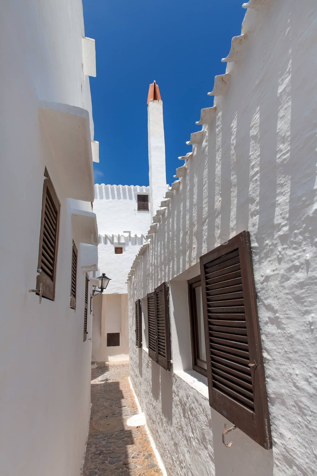 Binibequer Vell in Menorca Binibeca white village Sant Lluis by lunamarina