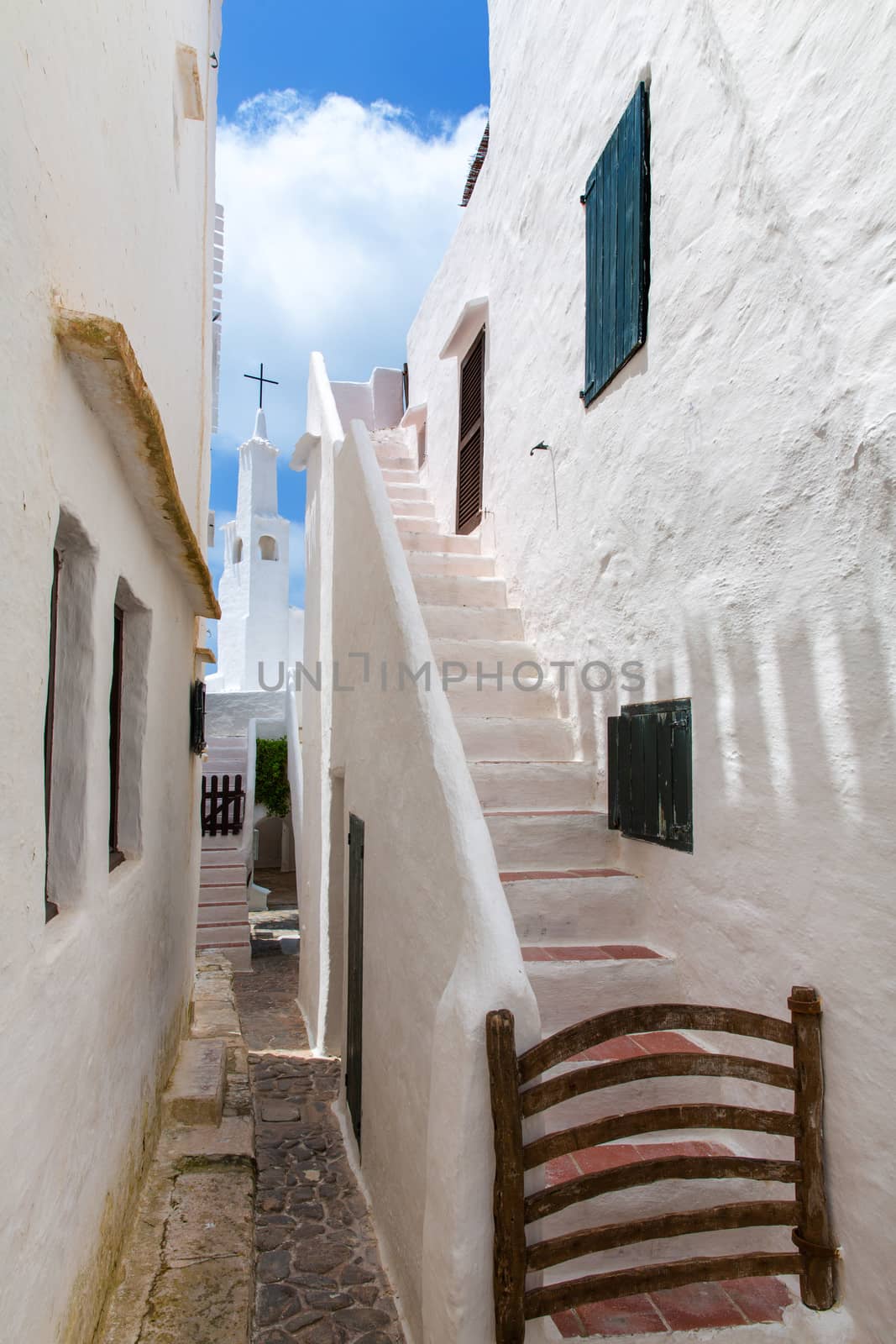 Binibequer Vell in Menorca Binibeca white village Sant Lluis by lunamarina