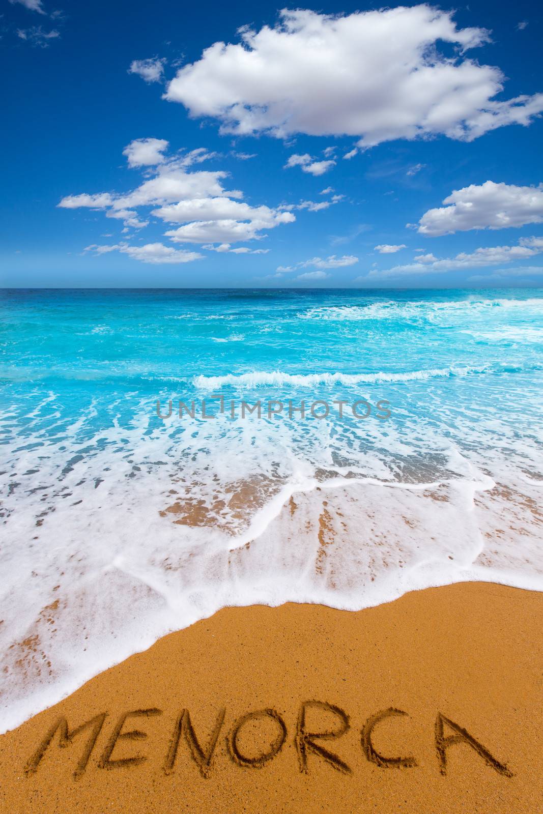 Cala Binimela in Menorca at Balearic islands by lunamarina