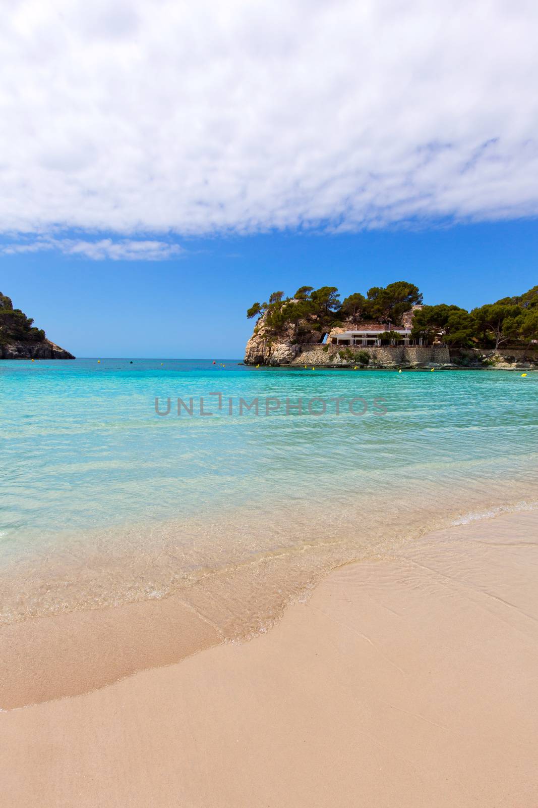 Menorca Cala Galdana Beach in Ciutadella at Balearic islands