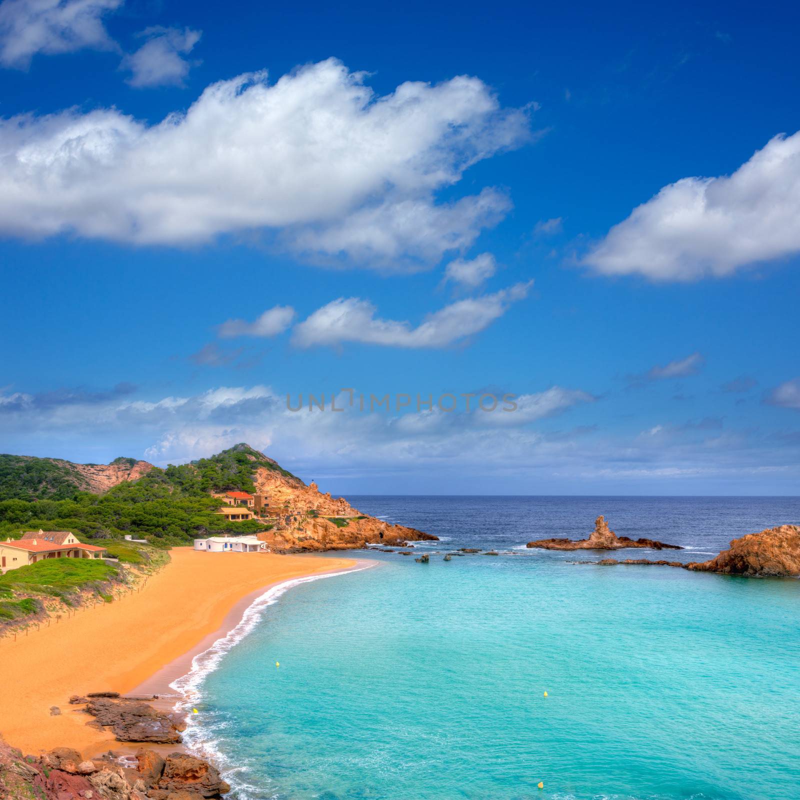 Cala Pregonda in Menorca at Balearic islands by lunamarina