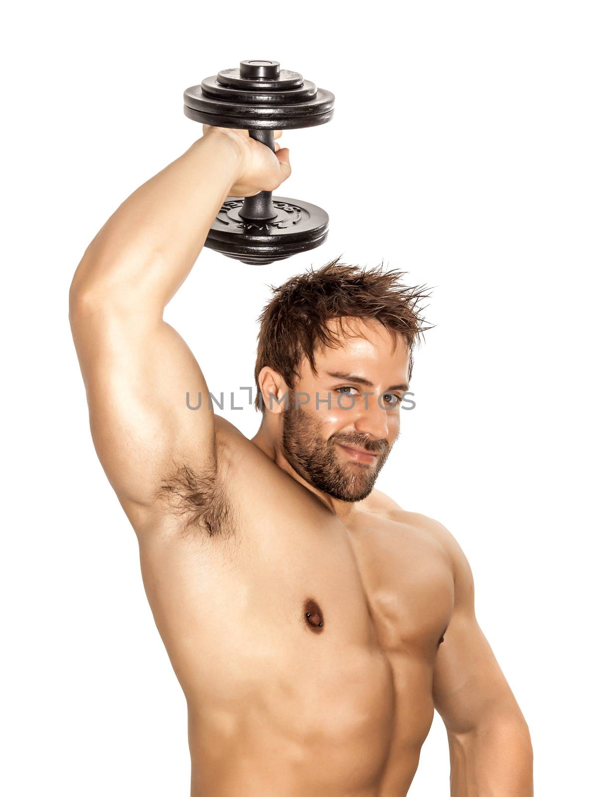 An image of a handsome young muscular sports man