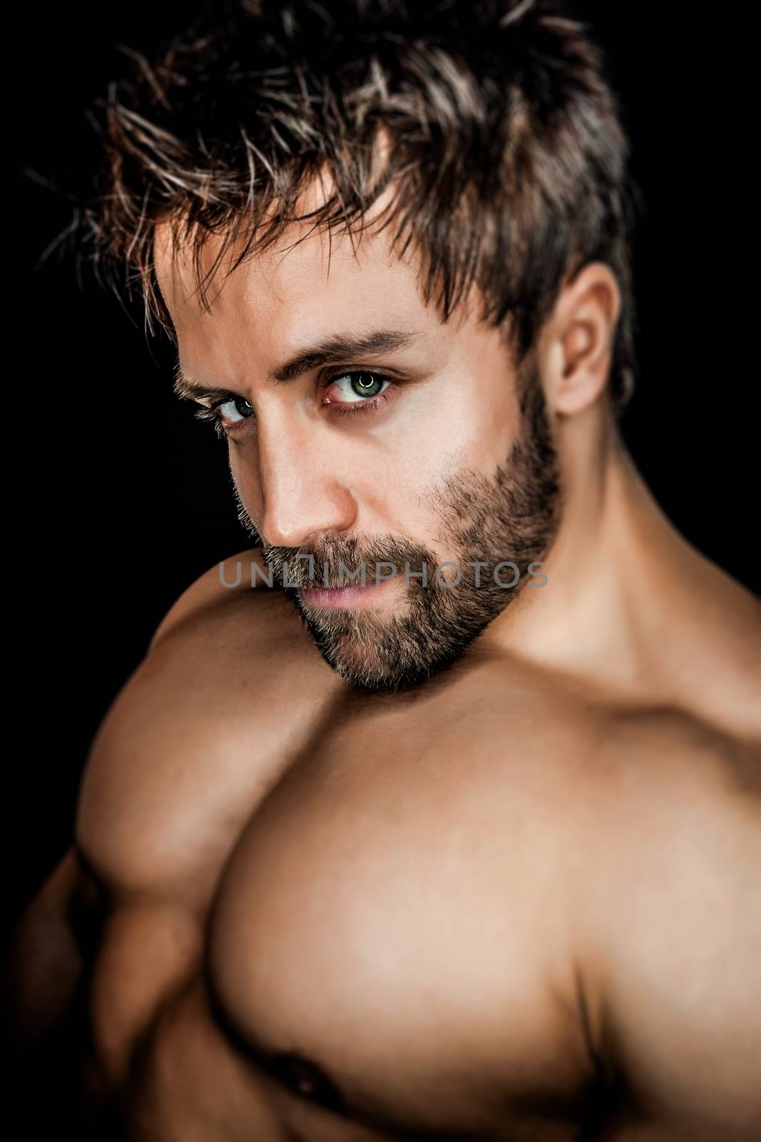 An image of a handsome young muscular sports man