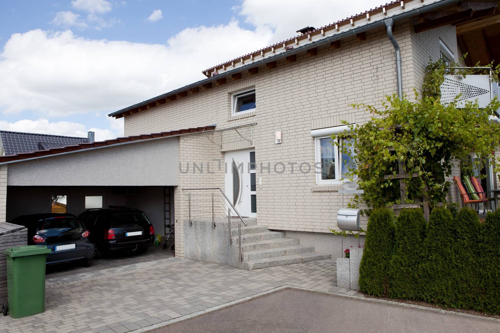 Image of dream home with a two car garage