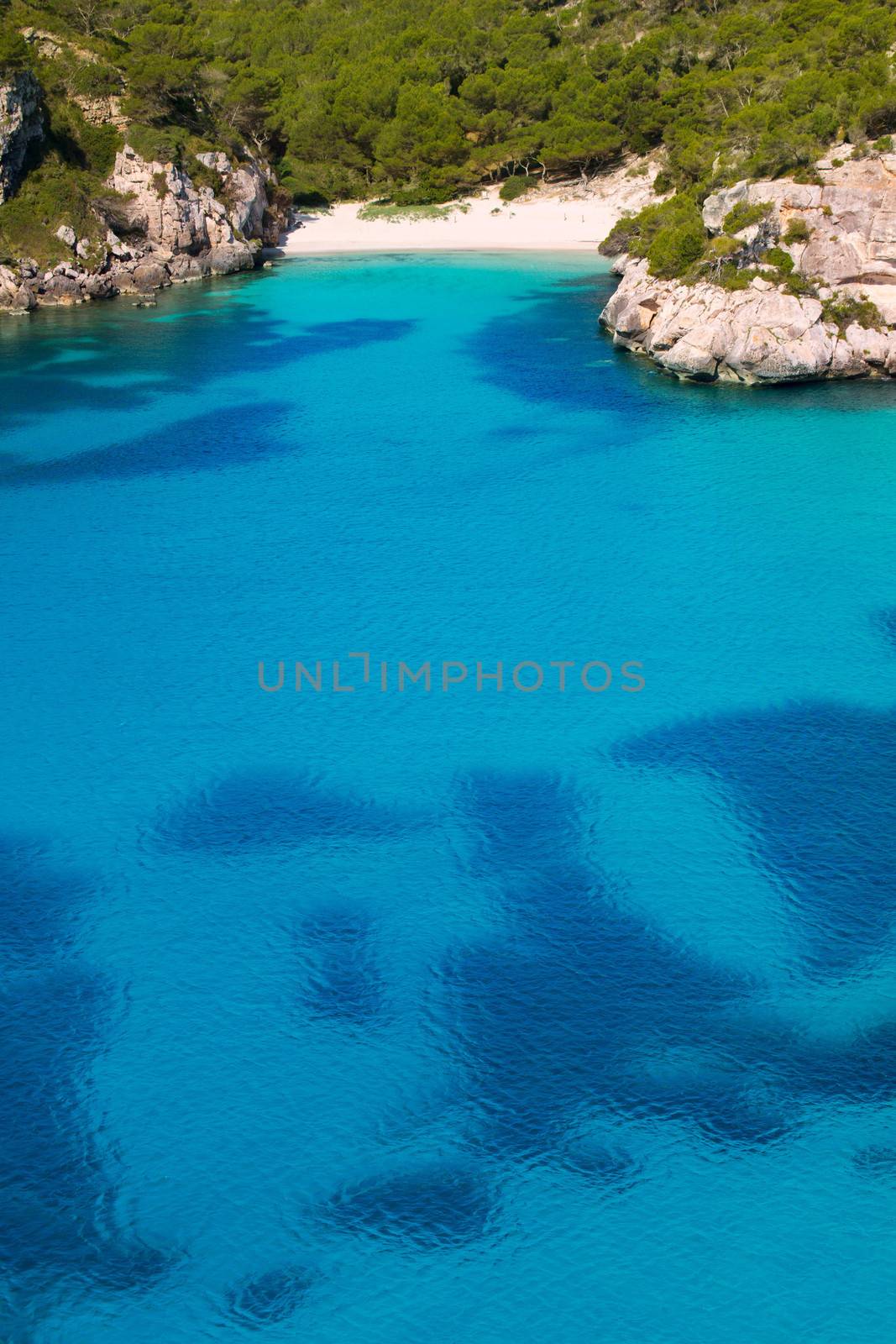 Cala Macarelleta in Menorca at Balearic Islands by lunamarina