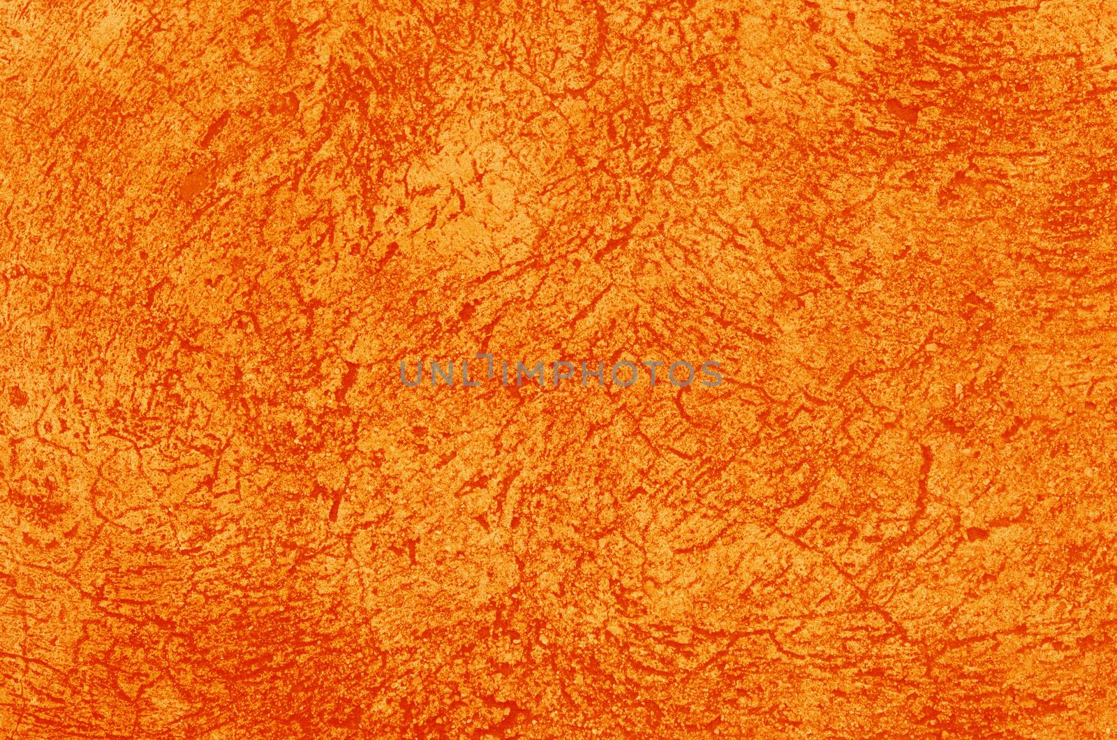 Textured cement background ,orange color concrete  stone ,