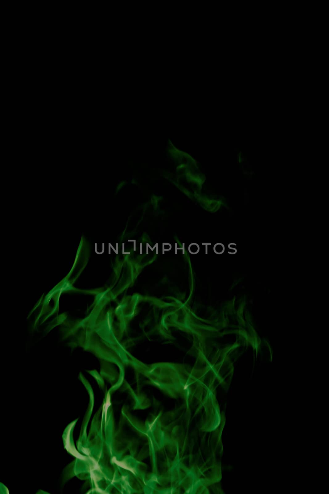 green fire on black background by NagyDodo