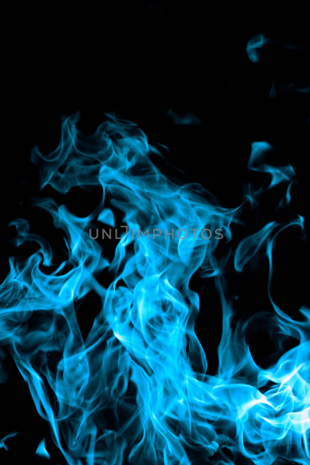 blue fire on black background by NagyDodo