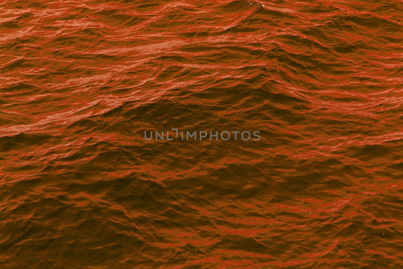 orange abstract background of wavy water surface by NagyDodo