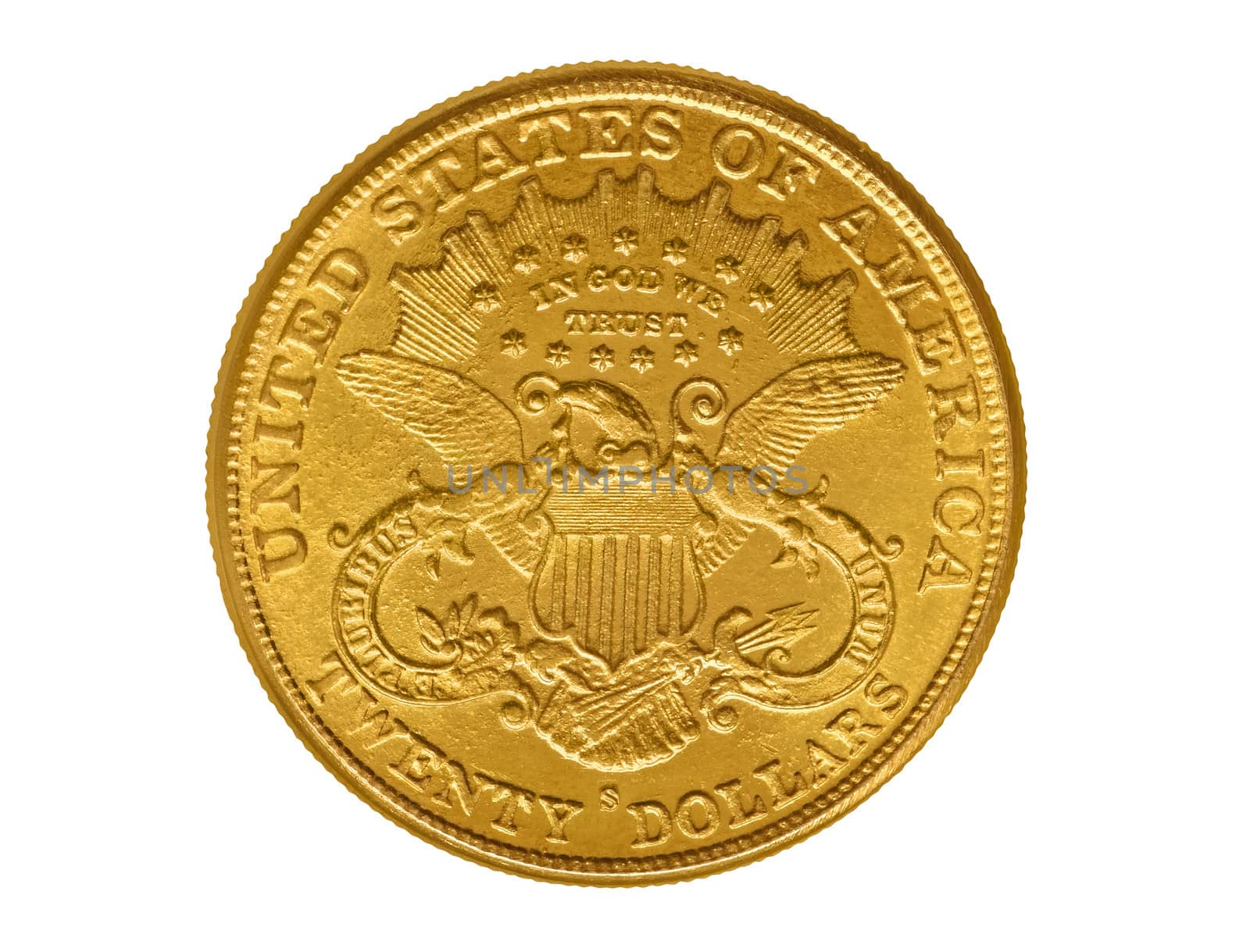 Twenty dollars gold coin from 1882 by Vectorex