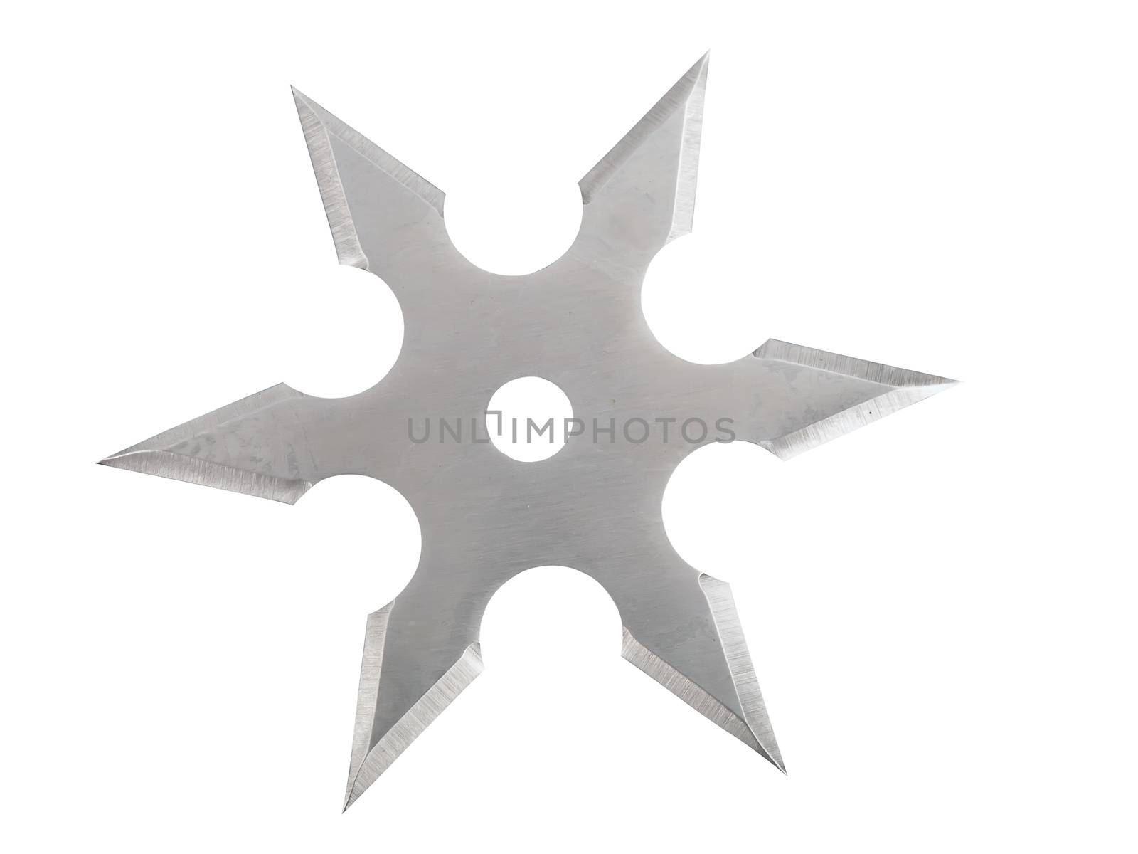 throwing blade star ninja Shuriken isolated on white background