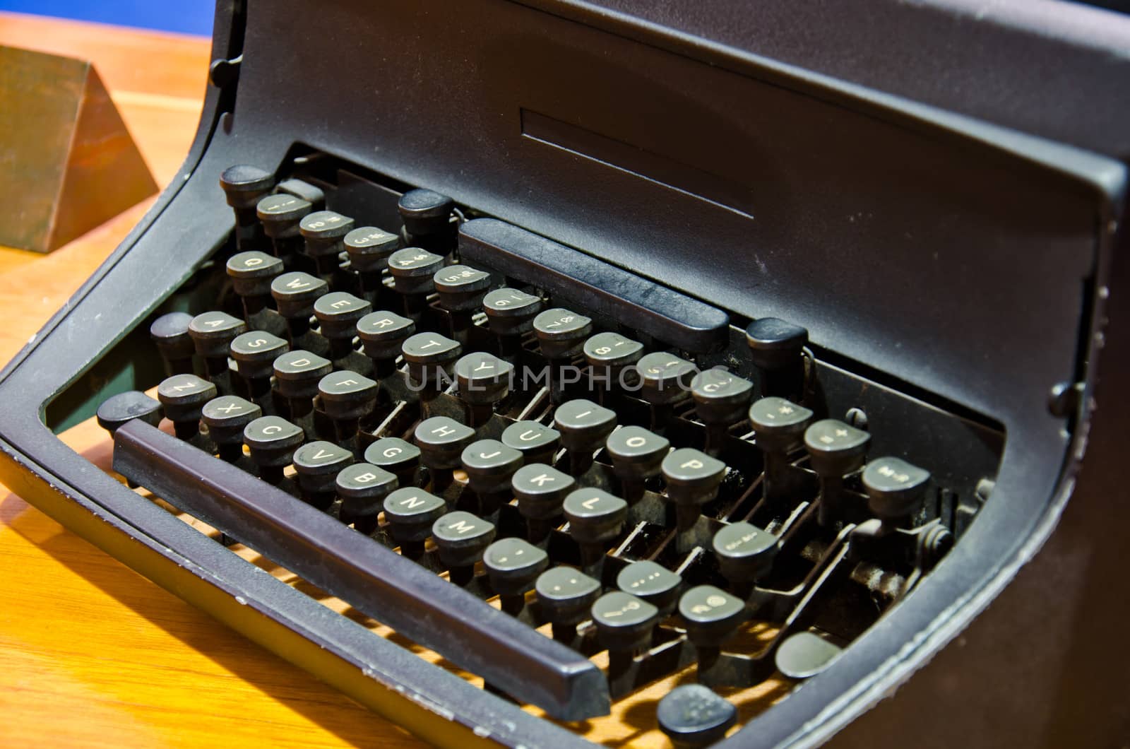 Vintage black typewriter