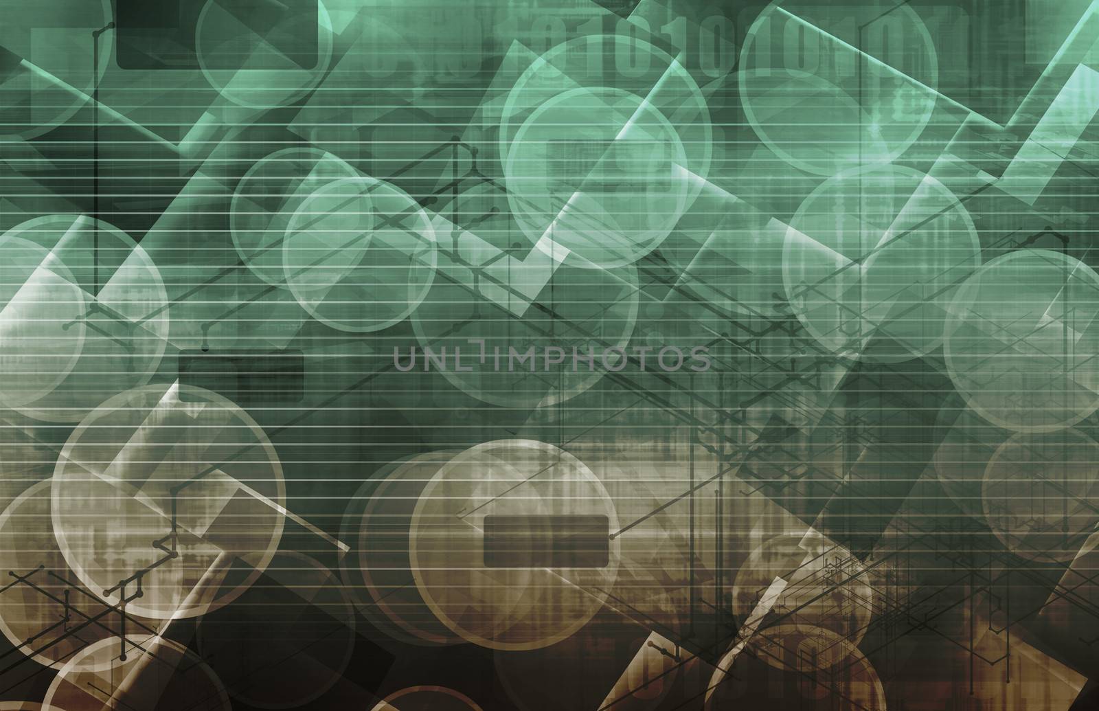 Abstract Science Concept Background with DNA Helix 