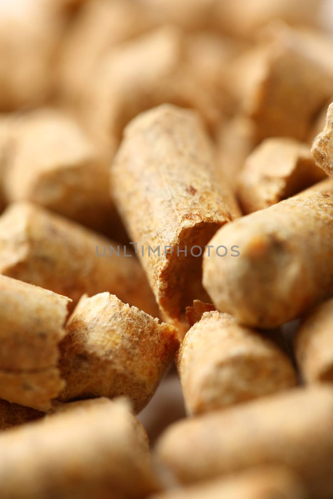 Wooden pellets closeup by Garsya