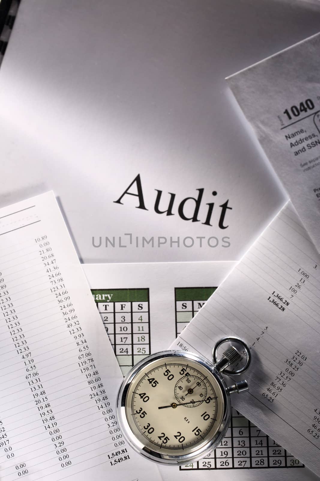 Operating budget, calendar, stopwatch and audit