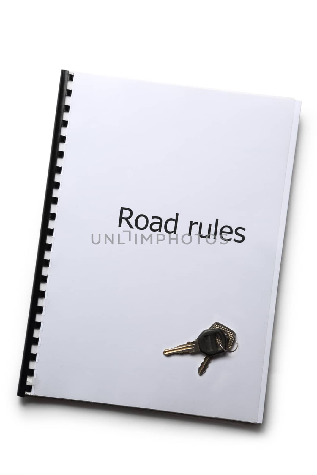 Road rules register with car keys