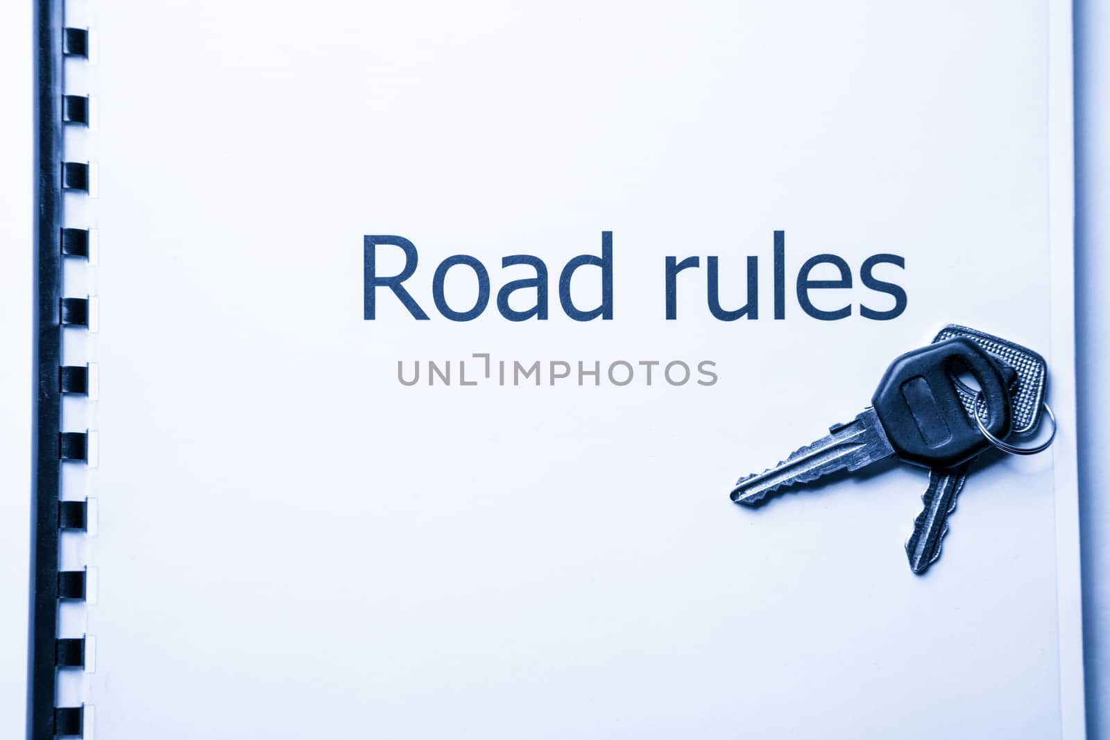 Road rules register with car keys by Garsya