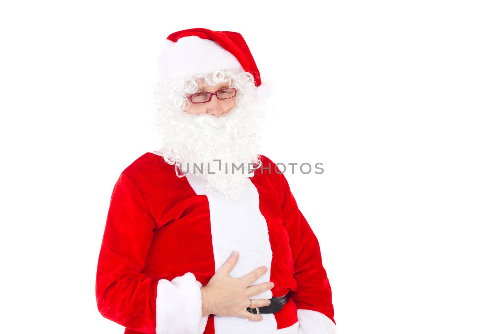 Santa Claus has eaten too much cookies