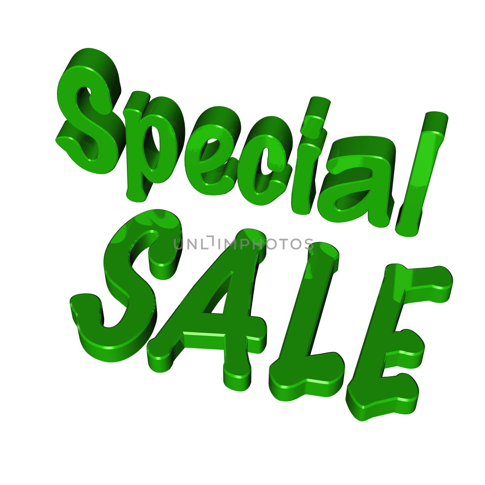 glossy green three-dimensional inscription cpecial sale
