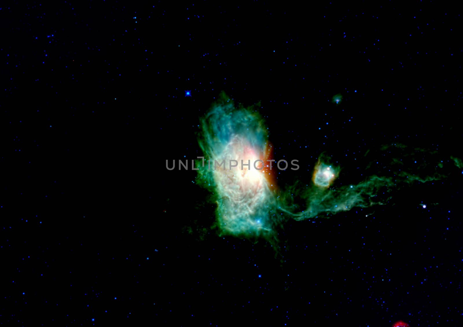 Far being shone nebula and star field against space. "Elements of this image furnished by NASA".