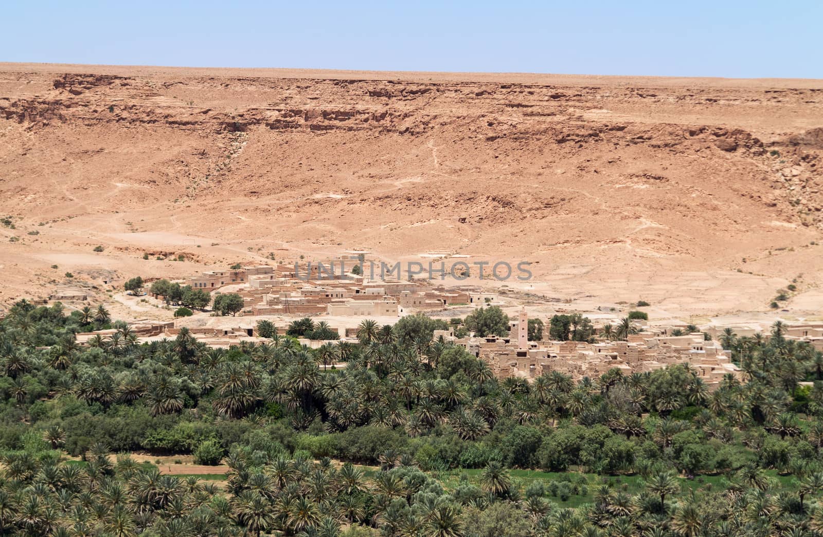 Aoufous in Morocco is a town set in the dry desert in the midst of a green oasis like river