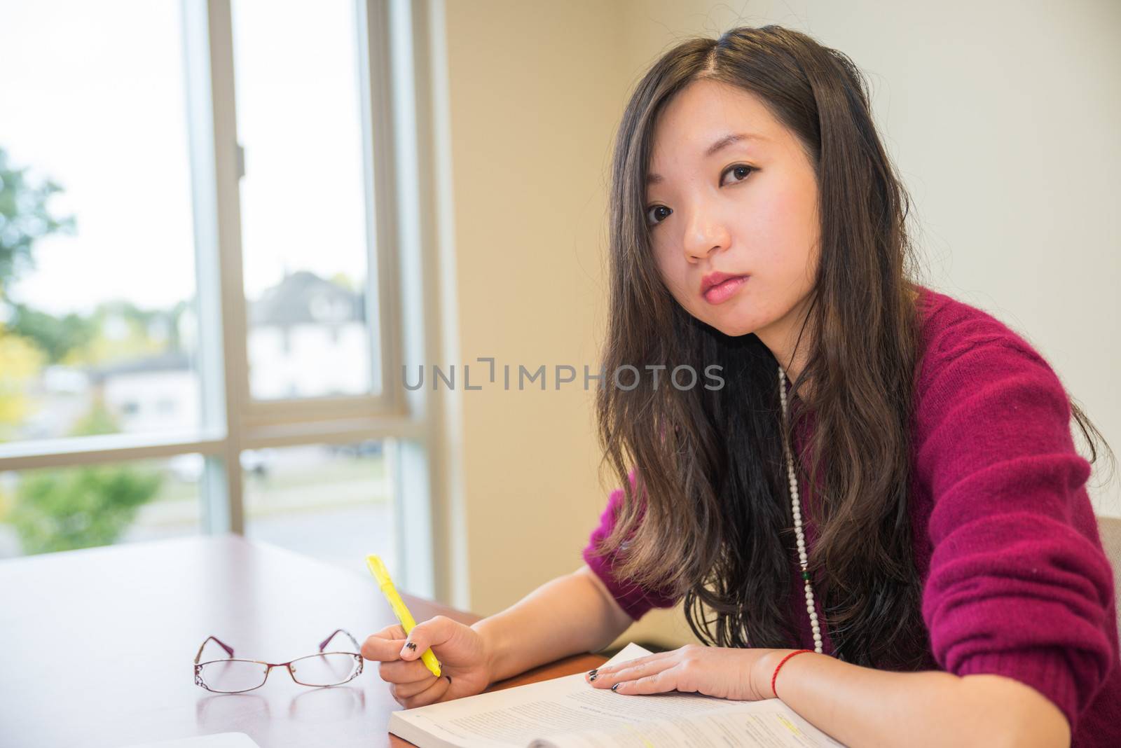 Woman studying by IVYPHOTOS