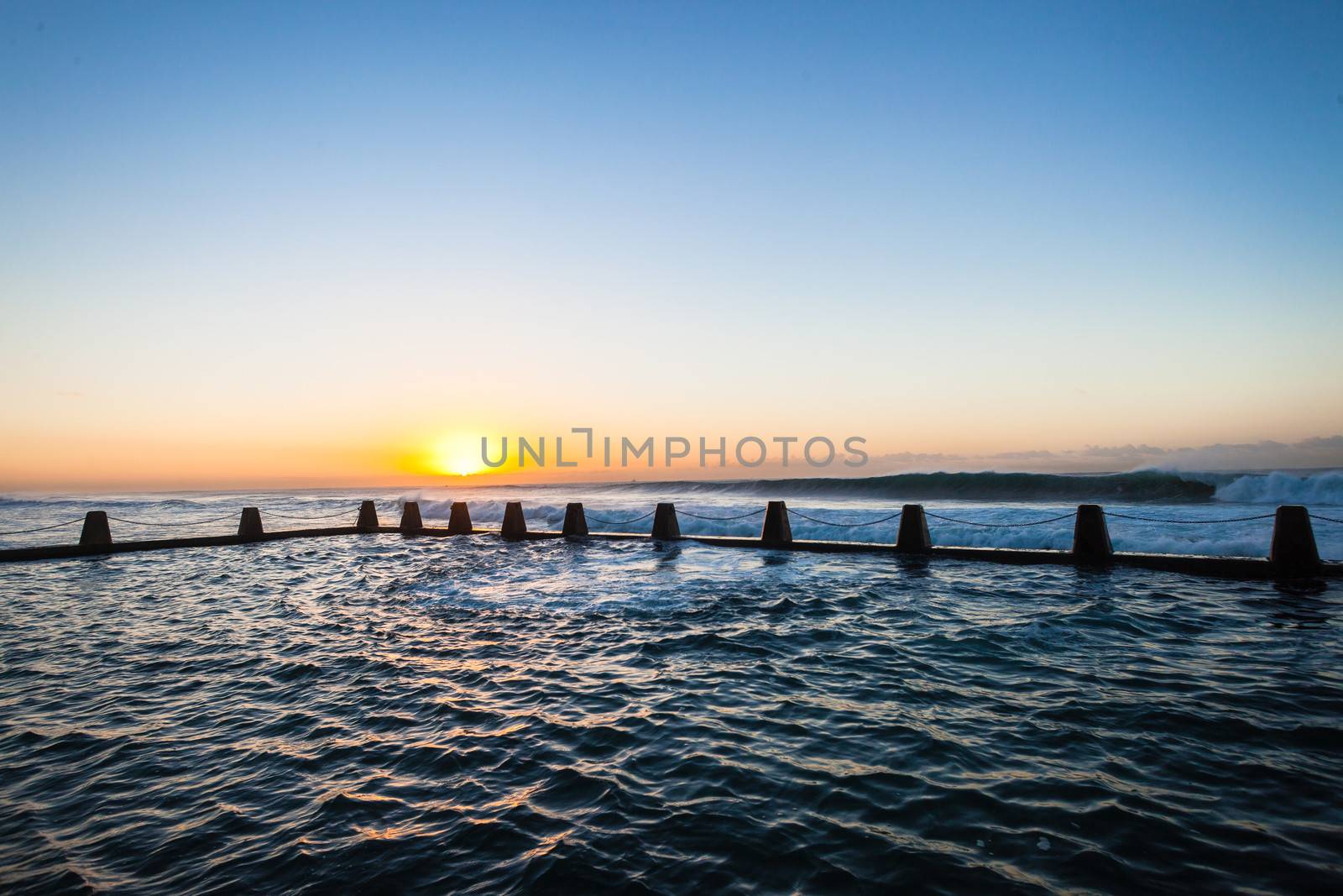 Tidal Pool Sunrise Breaking Waves by ChrisVanLennepPhoto