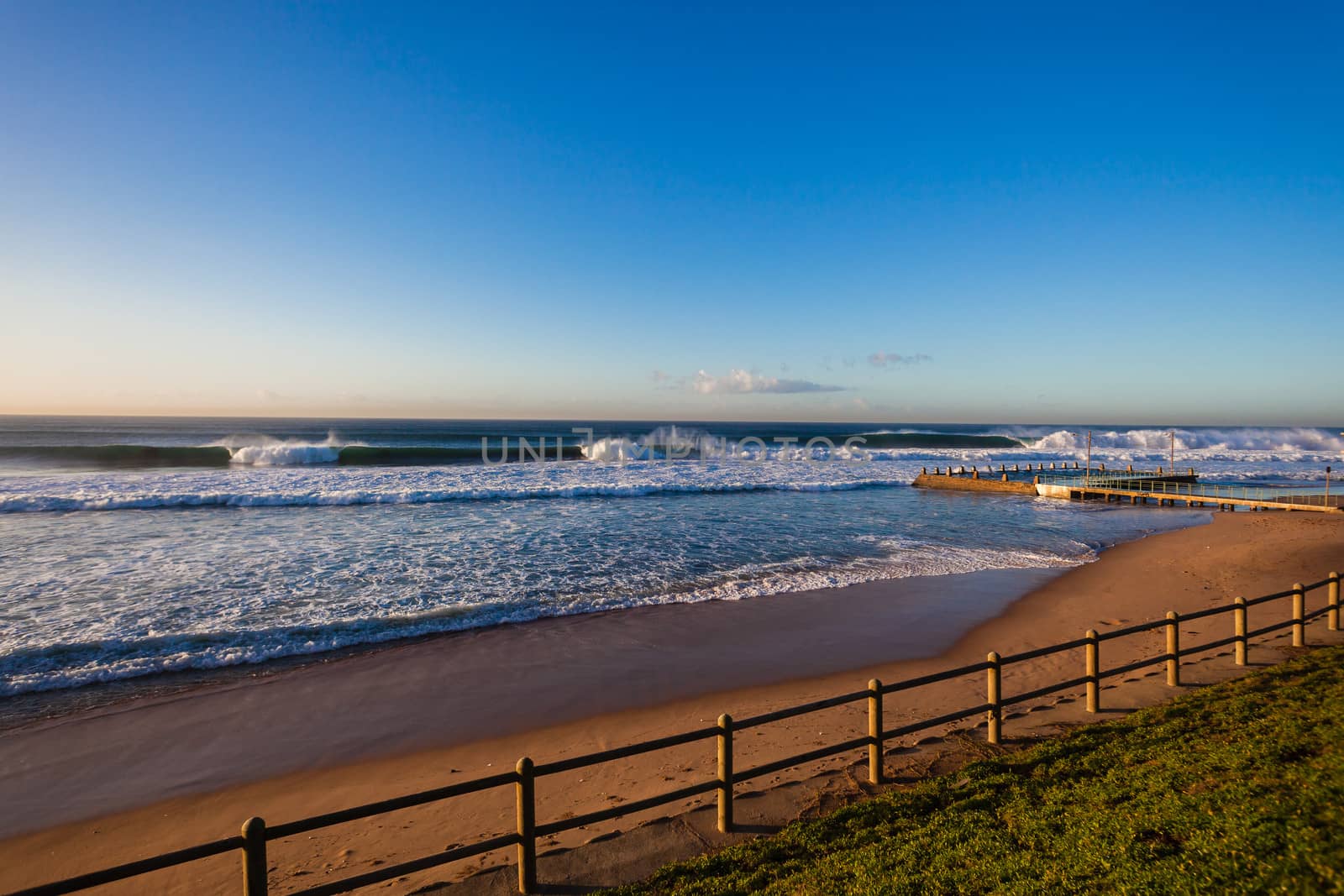 Ocean Waves Horizon Beach Tidal Pool by ChrisVanLennepPhoto