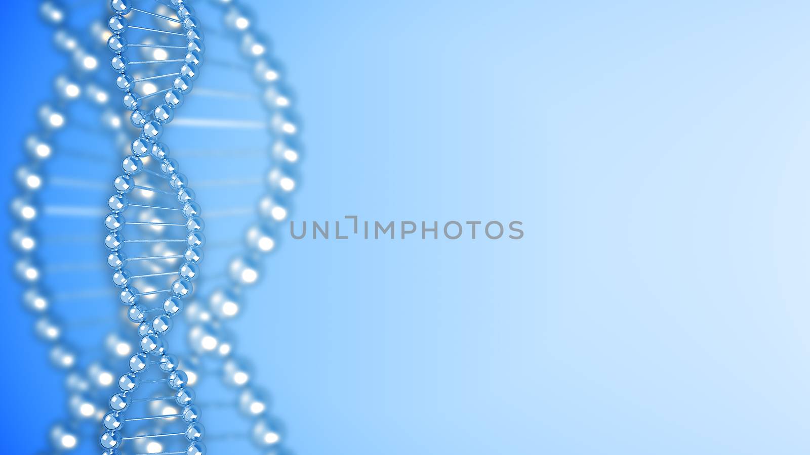 Digital illustration of dna structure in 3D. Background. by klss