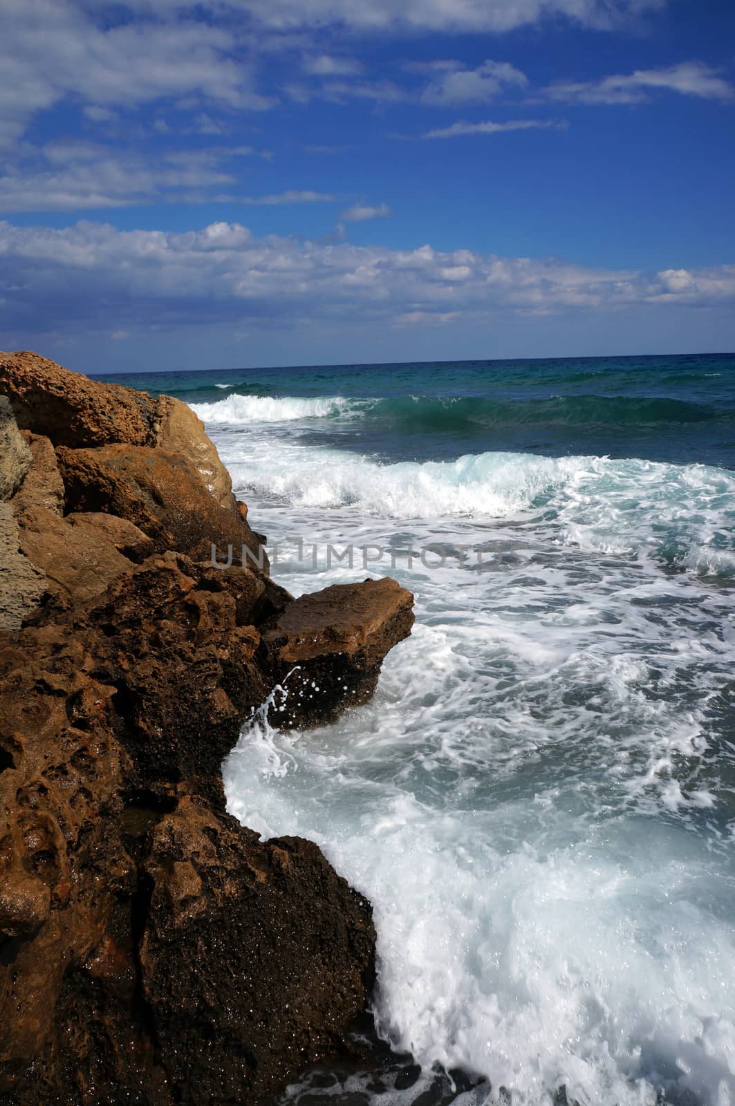 Rocky shore in Cyprus               