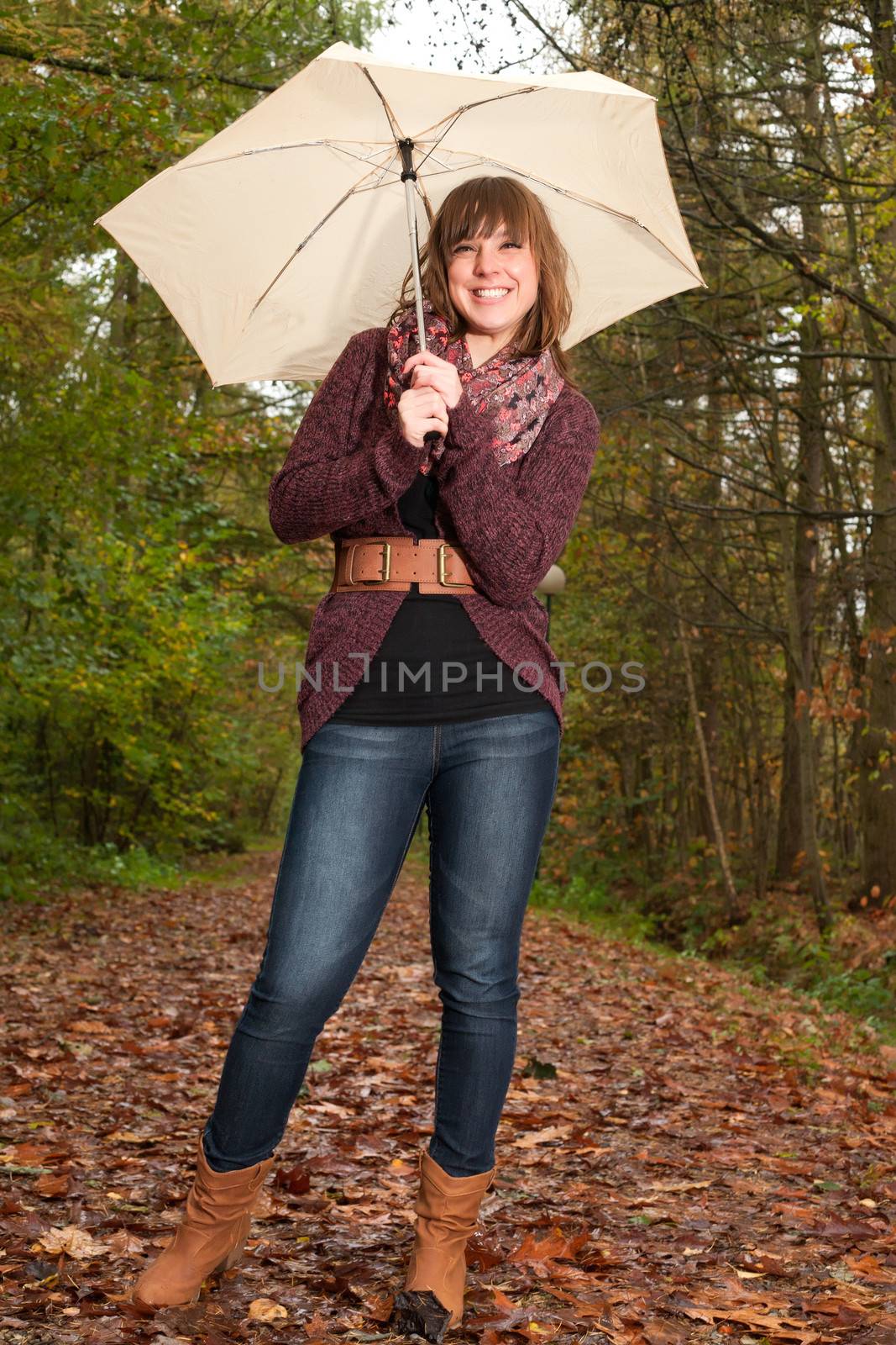 Girl and her umbrella by DNFStyle