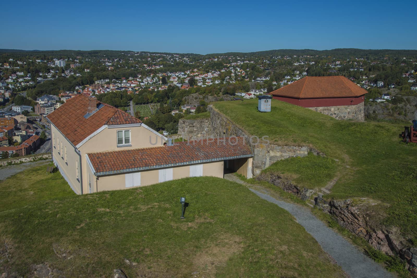 Laboratory building is located on Huths battery and built in 1828. The image is shot at Fredriksten fortress in Halden, Norway September 2013.