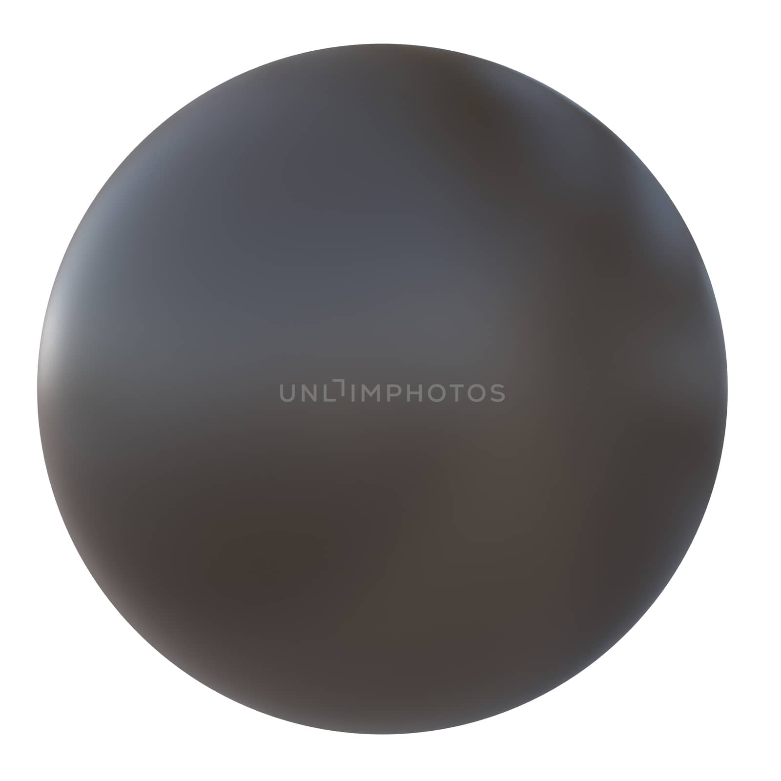 Ball of brown plastic. Isolated render on a white background