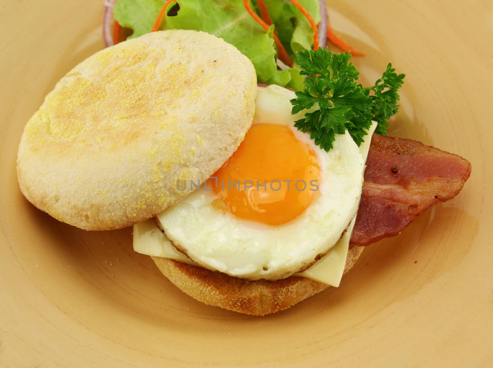 Bacon And Egg Muffin by jabiru