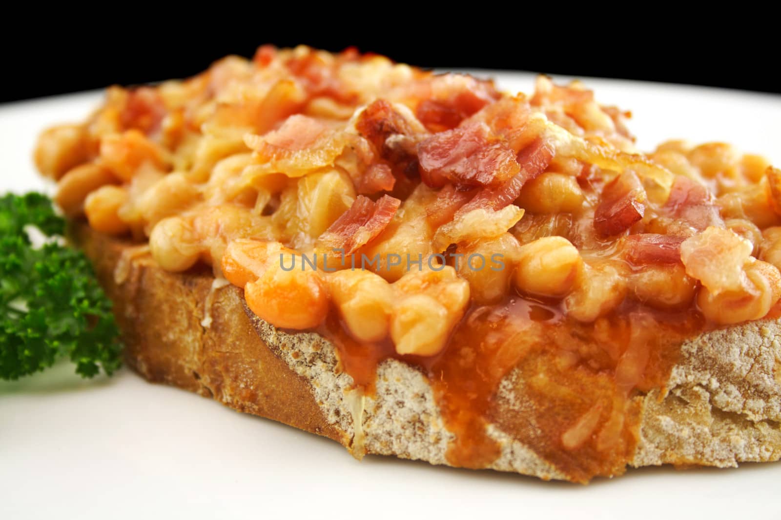 Bacon And Baked Beans by jabiru