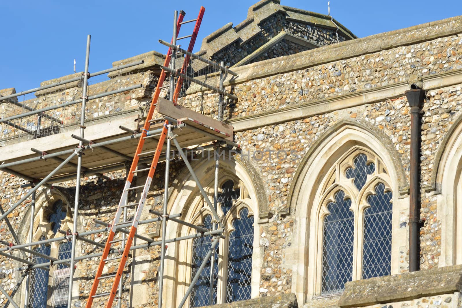 Church being repaired by pauws99